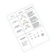 thumbnail image 3 of Tabla de práctica Cuaderno de ejercicios profesional Diámetro Hoja Atasco de papel Mapeo de pestañas blanco, 3 of 9