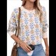 thumbnail image 1 of Suéter de Cuello Redondo de Larga para Mujer, Estampado de Otoño, Jersey de Punto de Gran Tamaño, Ropa de Moda Albaricoque M, 1 of 10