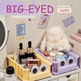 thumbnail image 2 of Elegant Big Eye Storage Box Interlockings Stackable Systems Space Saving Solution for School Supplies Home Decoration large Tender yellow, 2 of 4