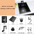 thumbnail image 2 of RV Kitchen Sink, 18 x 15 x 9 Inch Undermount Bar Sink,16 Gauge Stainless Steel Single Bowl Workstation Sink with Faucet, 2 of 5