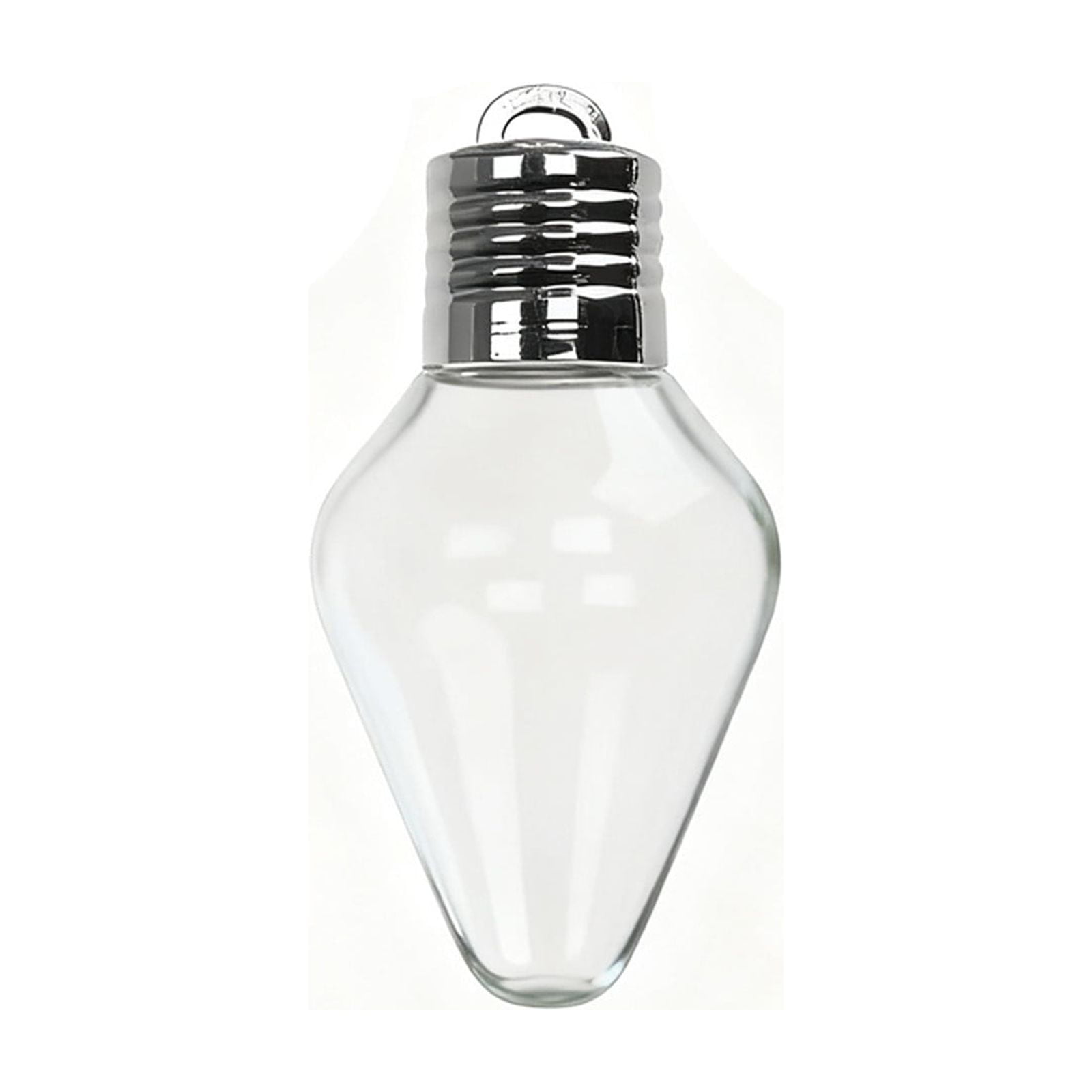DAMAI DIY Plastic Light Bulb Decorations Christmas Clear Ornaments for Crafts, Fillable Jumbo Clear Plastic Hanging Ornament for Candy, Reusable Gift Container Crafts & Party Favors