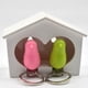 thumbnail image 5 of Pajarera blanca con 2 llaveros Pink Whistle Pink Sparrow llavero, 5 of 7