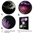 thumbnail image 3 of Designart "Thistle Flowers in Purple and Black II" Floral Framed Wall Art - Traditional Black Thistle Entryway Framed Wall Art Print, 3 of 6