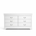 thumbnail image 2 of Ireton 6-Drawer White Dresser with Ultra Fast Assembly, 2 of 6