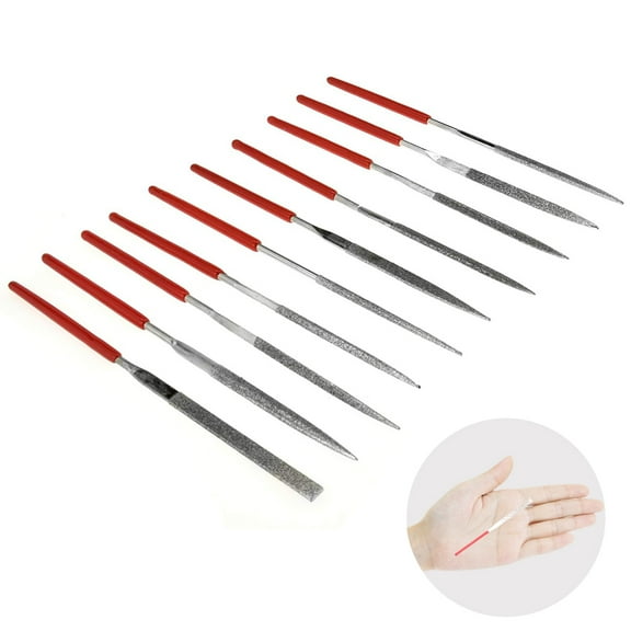 MINI Diamond Needle File Set (10pcs 150 Grit Precision Diamond File)