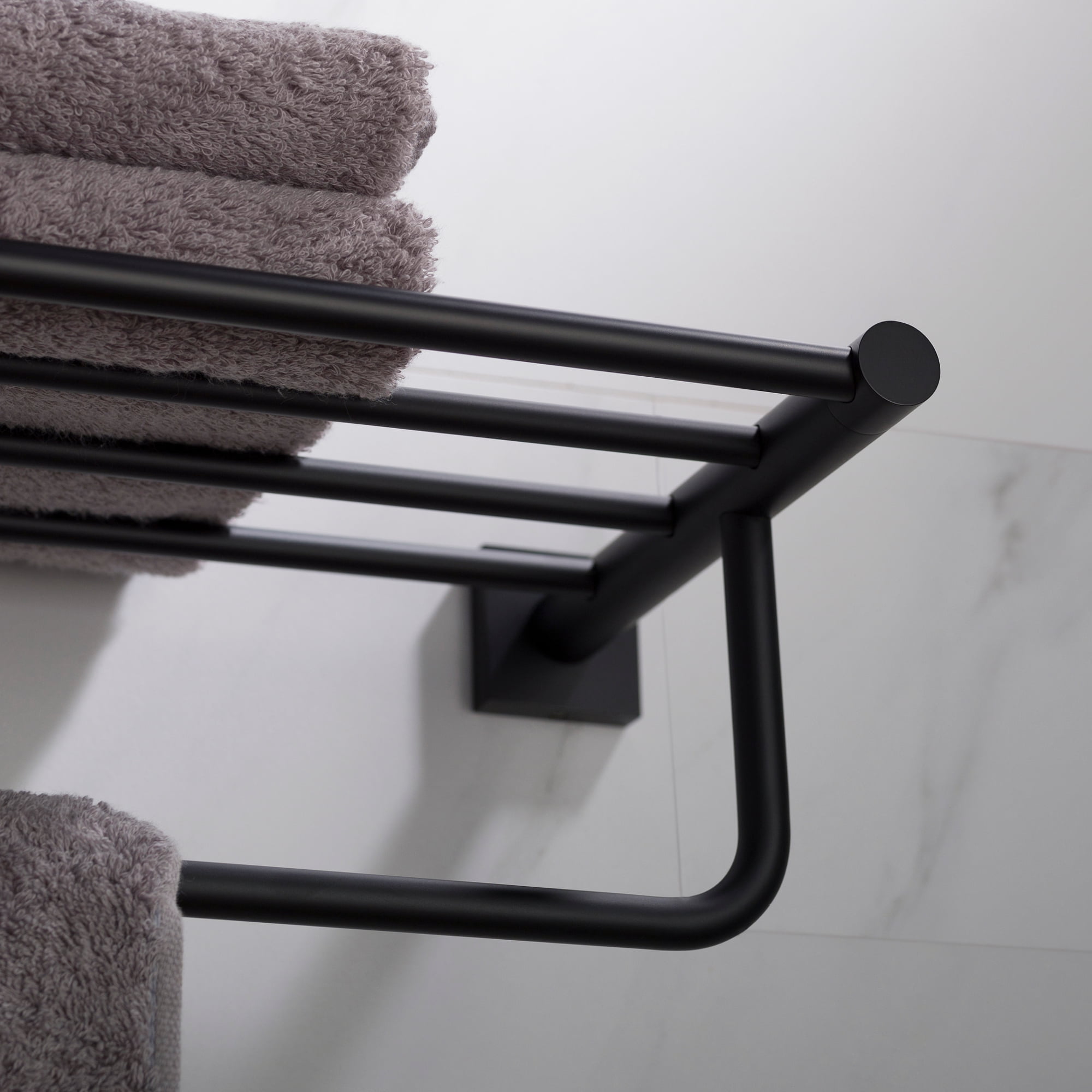 Get Luxury Ventus Bathroom Shelf with Towel Bar