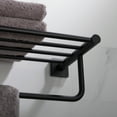 thumbnail image 6 of KRAUS Ventus Bathroom Shelf with Towel Bar, Matte Black Finish, 6 of 7