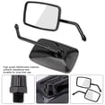 thumbnail image 4 of Herwey 2Pcs Motorcycle Street Bike Modified Square Rearview Mirror Rear View Side Mirrors , Street Bike Rear View Mirror, Motorcycle Rearview Mirror, 4 of 8