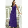 thumbnail image 3 of Womens Long Sleeveless Flowy Bridesmaid Cocktail Evening Gown Maxi Dress, 3 of 4