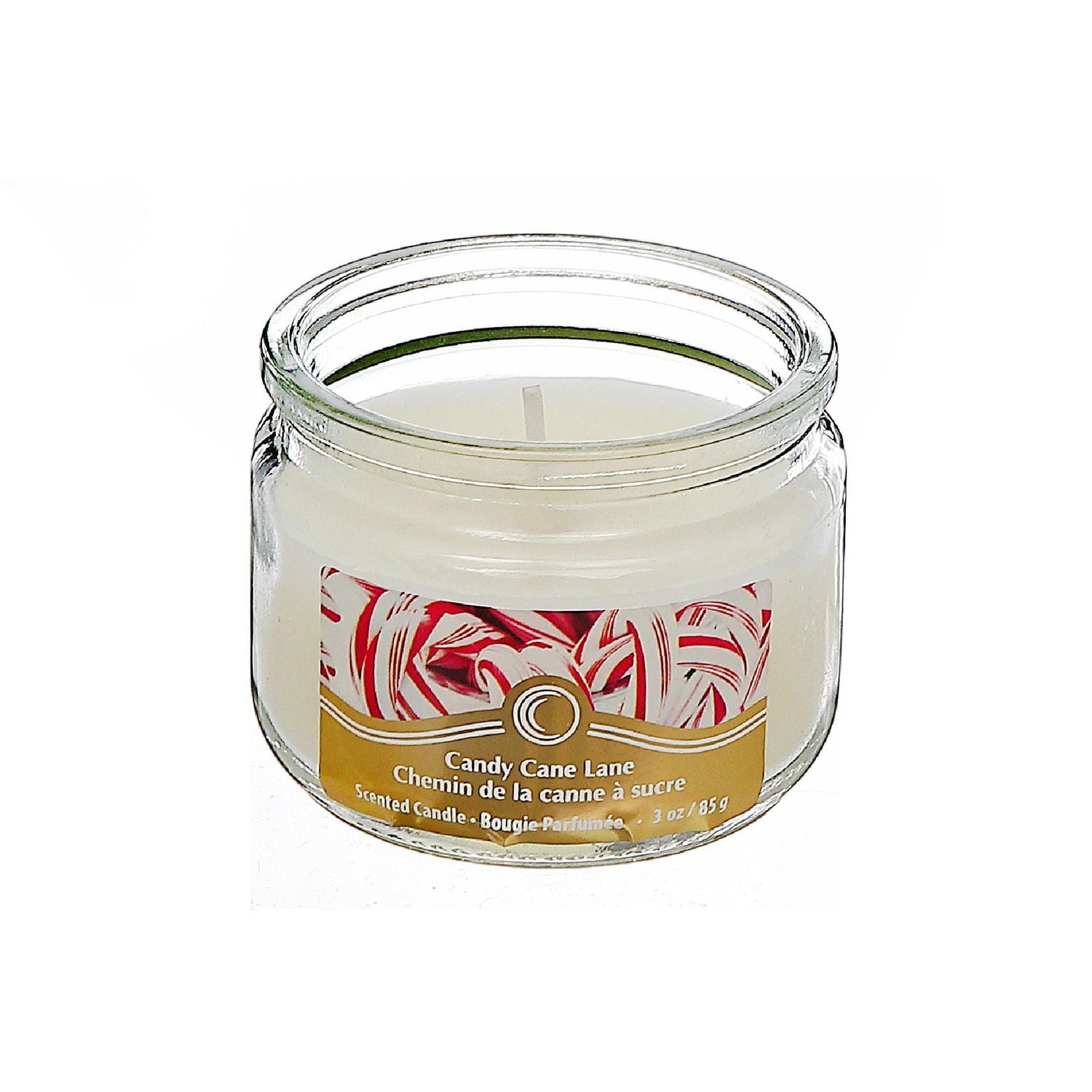Christmas 3 Oz Scented Jar Candle Candy Cane Lane - Set of 4