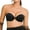Black, variant on Women's Strapless Push Up Bra with Clear Straps Multiway Thick Padded Underwire Bras, Beige 32A