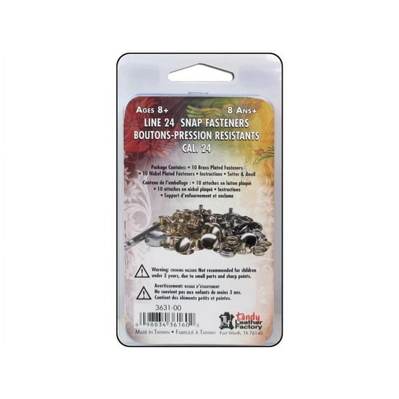 LF Kit Snap Fasteners Line 24 Astd 20pc