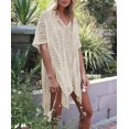 thumbnail image 3 of Salida de playa HARHAY de crochet con cuello en V y cordón, talla M-XXL, 3 of 4