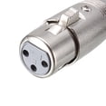 thumbnail image 4 of Conector XLR macho / hembra de 3 pines para micrófono, enchufe de cable micrófono, conector de socket de audio, 1 par, 4 of 4