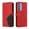 thumbnail image 4 of Compatible Motorola Edge S30 Case, Leather Wallet Case Stand View Magnetic Clasp Book Flip Folio Phone Cover - Red, 4 of 5