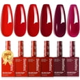 thumbnail image 1 of Set de esmaltes de uñas con forma de escarabajos, color rojo, 6 colores, 15 ml, 1 of 1