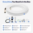 thumbnail image 7 of DELLA 50 Ft Mini Split Line Set, 1/4" & 3/8" O.D. Copper Pipes Tubing and 3/8 White Thickened PE Insulated Coil with Flared Nuts for Mini Split Air Conditioner or Heat Pump System(1/4+3/8), 7 of 7