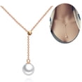 thumbnail image 2 of Collier Femme Mode Réglable Collier de Perles Plaqué Collier Ras du Cou, 2 of 10