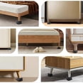 thumbnail image 4 of 4pcs 4 inch height increase bed frame Heavy duty adjustable frame, 4 of 5