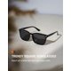 thumbnail image 3 of Gafas de sol polarizadas clásicas cuadradas TIJN UV400 para hombres y mujeres, 3 of 7