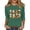 A1-Dark Green, variant on Halloween Pumpkin Shirts Women Fall T-Shirts 3/4 Sleeve Crew Neck Graphic Tees Fashion Pumpkins Print Pullover Tops (A1-Beige XXL)