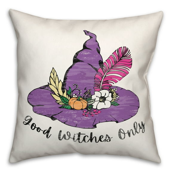Creative Products Good Witches Only 18 x 18 Spun Poly Pillow