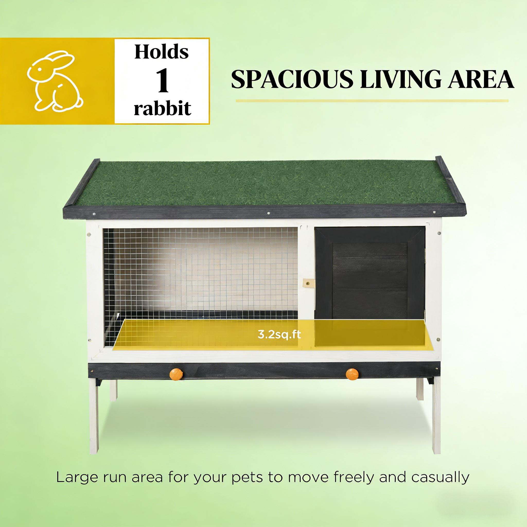 Dog Crate, Bunny Cage,Spacious Pet House,Wood Rabbit Hutch, Black,Green,White Pet Playpen,Metal,Wood Chicken Coop, Pet Supplies Pens & Hutches