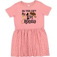 thumbnail image 3 of Inktastic No, This Ain't My 1st Rodeo Cowboy Hat and Lasso Girls Toddler Dress, 3 of 5