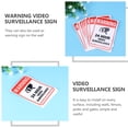 thumbnail image 4 of 20 pegatinas de videovigilancia duraderas de 24 horas, señal de advertencia de videovigilancia., 4 of 8