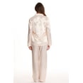 thumbnail image 2 of Just Love Womens Pant Set with Notch Collar  Chic & Comfortable Sleepwear (Ivory, Large), 2 of 3