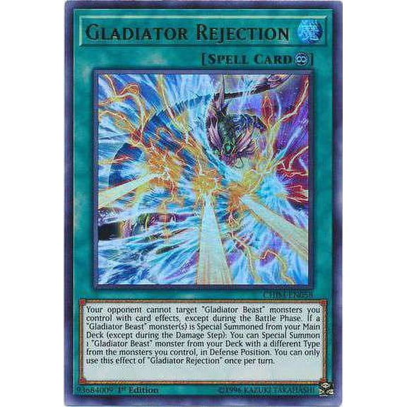 YuGiOh Chaos Impact Ultra Rare Gladiator Rejection CHIM-EN058
