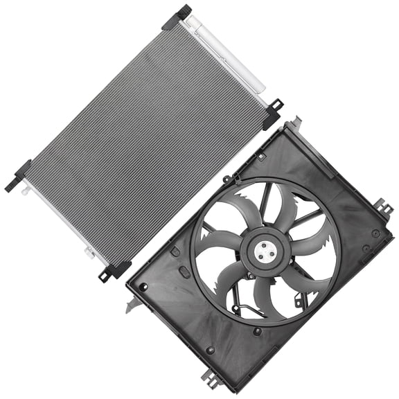 ECCPP Cooling Fan and AC Condenser Assembly Fits for Toyota for RAV4 2019-2021 30085 624450;DPI16360F0060; DPITO3115208