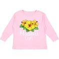 thumbnail image 3 of Inktastic Hawaii Girl Hibiscus Flowers Girls Long Sleeve Toddler T-Shirt, 3 of 5