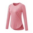 thumbnail image 6 of MaFYtyTPR Fashion Women Long Sleeve Comfortable Breathable Round--Neck Shirt Tops New Edition Top Shirt Pink XL, 6 of 8