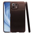 thumbnail image 1 of Atti Rugged Carbon Xiaomi Mi 11 Lite 4g/5g Café 1pz Mas Mica 9D Atti Funda de Silicon Uso Rudo, 1 of 7
