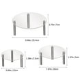 thumbnail image 2 of Toyvian 3-Piece Clear Acrylic Cake Stand Set Elegant Dessert Display for Parties, Weddings, and Home Decoration, 2 of 6