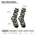 thumbnail image 2 of Fotbe Dollar Calcetas Largas con Estampado para Hombre y Mujer – Calcetas de Compresión Transpirables y Elásticas, Viajar y Uso Diario Talla 5-11, 2 of 6
