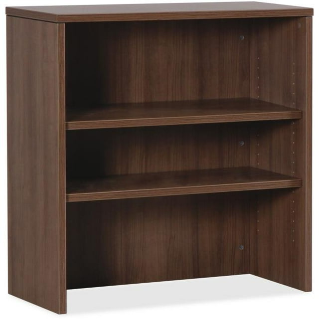 Lorell LLR69975 36 x 36 x 14.8 in. Stack Bookcase - Walnut