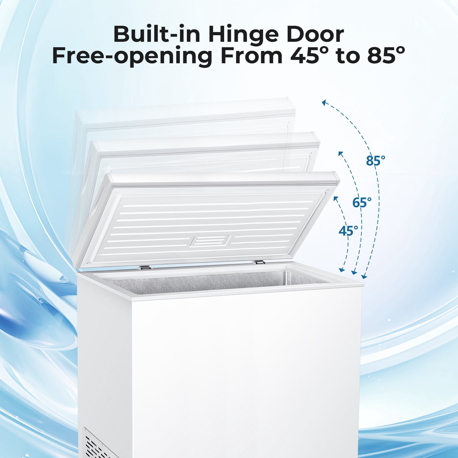WAA 7.0 Cu.ft Chest Freezer Free Standing Top open Door White