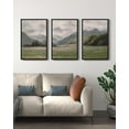thumbnail image 3 of Drsoum Vintage Landscape 16x24in Black Framed Wall Art Mountain Range Retro Classic Farmhouse Paints Rustic, 3 of 7