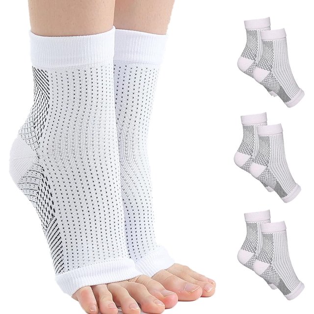 3 pares de calcetines de compresión Comprex para el tobillo y la neuropatía