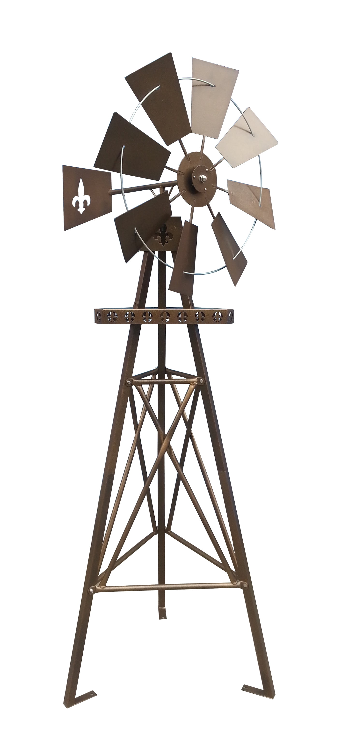Leigh Country 6 Ft Tripod Fleur-De-Lis Windmill by United General Supply Co., Inc.