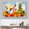 thumbnail image 3 of wall26 Canvas Print Wall Art Tropical Fruit Smoothies with Strawberry &amp; Orange Garnish Fruit Food Photography Realism Chic Scenic Colorful Multicolor Ultra for Living Room, Bedroom, Office - 32&q, 3 of 5