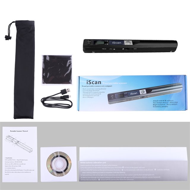Handheld Scanner Scanning Device Picture Long-lasting Speed HD Photo Multifunctional Household Multipurpose Battery-operating Office Supplies