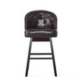 thumbnail image 4 of GDF Studio Westman Bar Stool with Swivel, Brown, Set of 2, 4 of 12