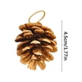 thumbnail image 4 of Gmogad Christmas Decorations, 12 Pack Pine Cone Ornaments, Shatterproof Hanging Decor for Christmas Tree, Holiday Party Home Decor, Festive Xmas Tree Decorations, 3-6cm Lightweight Ornament Set, 4 of 4