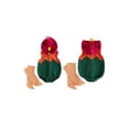 thumbnail image 2 of RUINIXCW Newborn Baby Girl Boy Thanksgiving Turkey Costume Infant Spring Fall Winter Animal Cosplay Outfit Sleeveless Hooded Zip Romper Stockings Set, 2 of 10