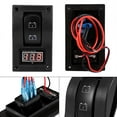 thumbnail image 1 of Dual Battery  Panel with Voltmeter, Marine Boat Switch, LED Indicator, Easy to Install, 1 of 8