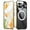 Gold, variant on ELEHOLD Clear Case for Google Pixel 9 / 9 Pro, Luxury Never Yellowing Magnetic Case with Full Camera Lens Protection,Gold