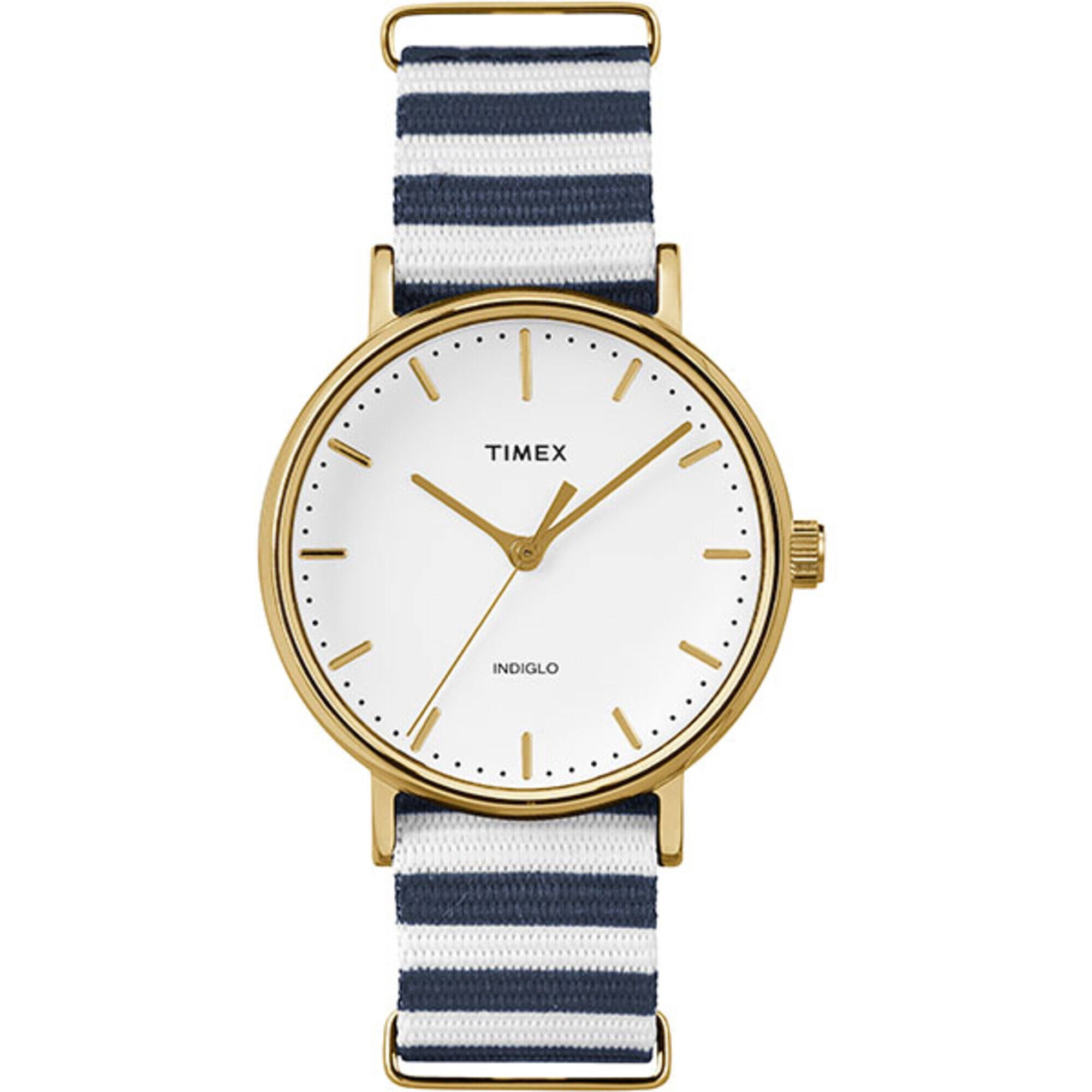 Timex TW2P91900 Women's Weekender Fairfield White Dial Strap Watch
